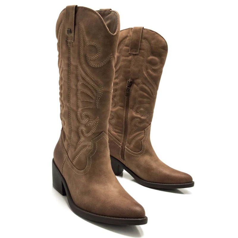 BOTA CAMPERA BORDADO TAUPE 59794