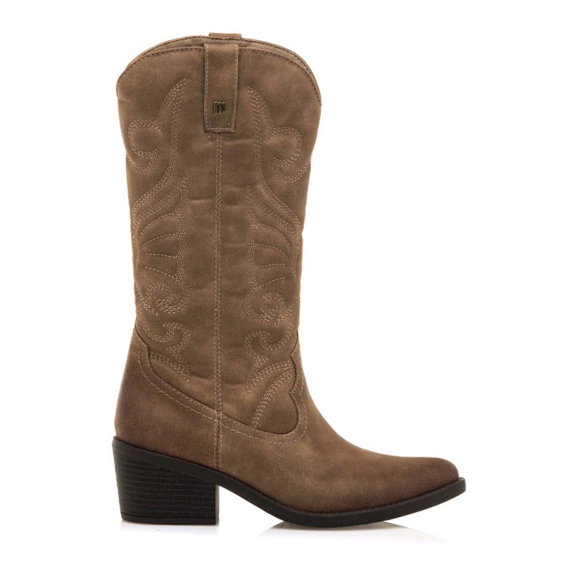 BOTA CAMPERA BORDADO TAUPE 59794