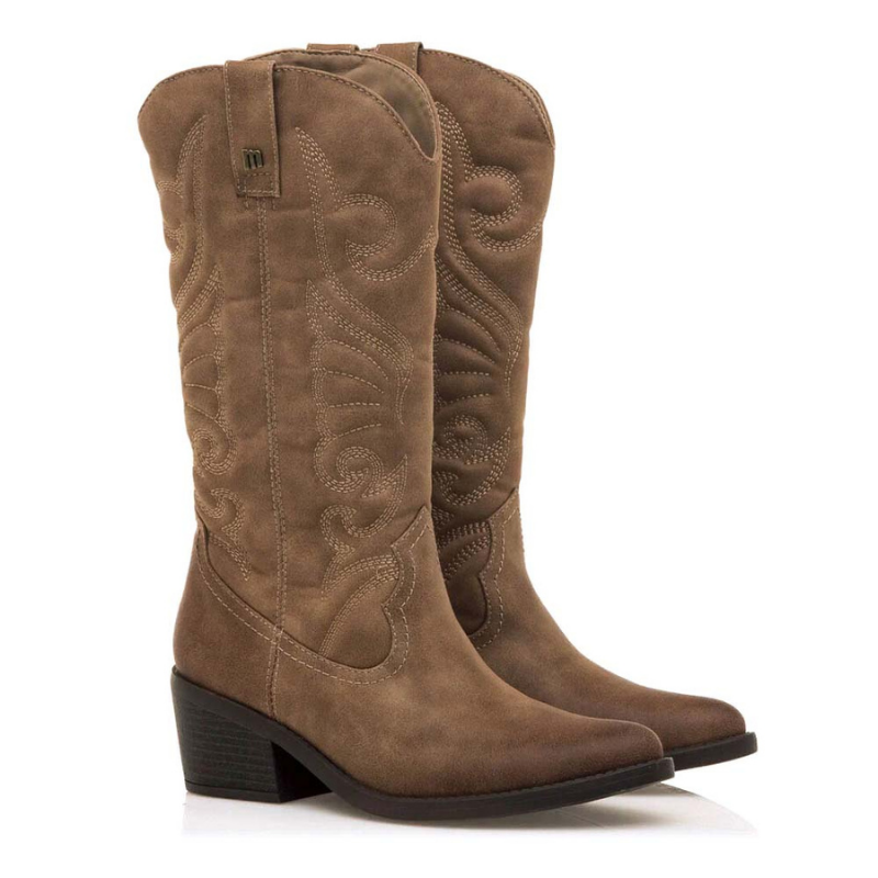 BOTA CAMPERA BORDADO TAUPE 59794