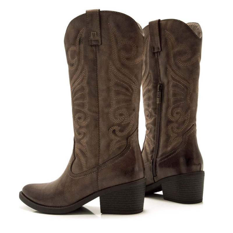 BOTA CAMPERA BORDADO MOKA 59794