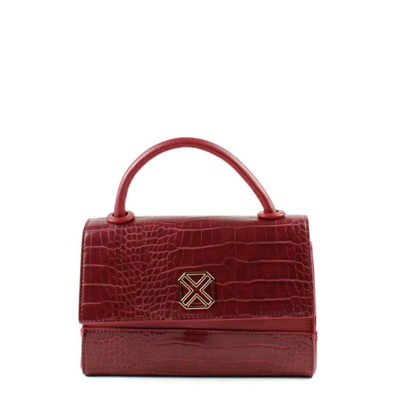 BOLSO SOLAPA COCO BURDEOS