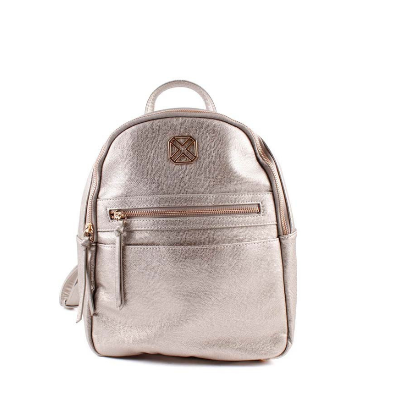 MOCHILA CREMALLERA PLOMO