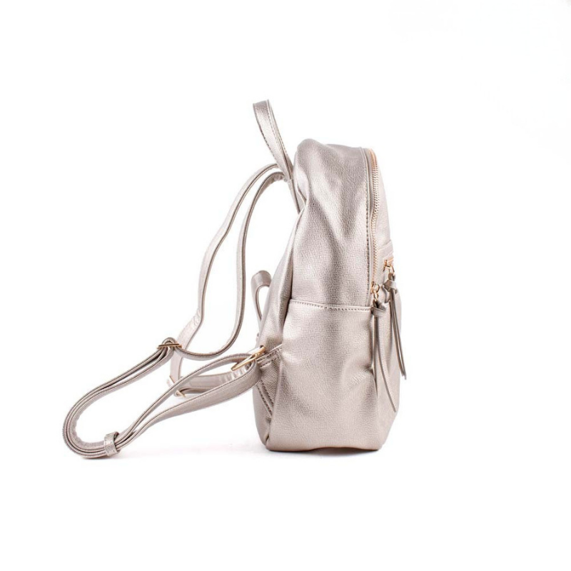 MOCHILA CREMALLERA PLOMO