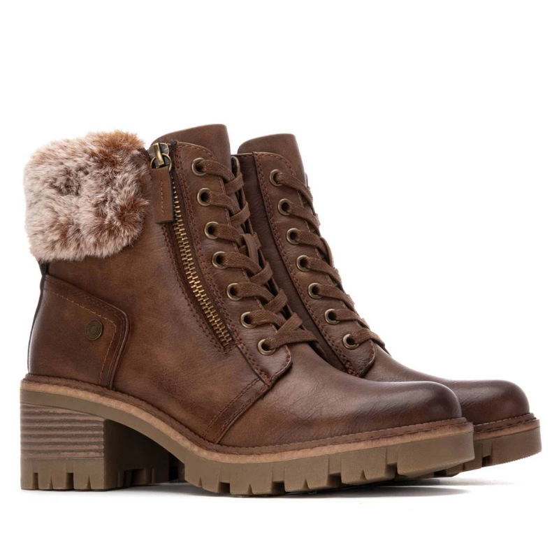 BOTIN CORDON PELO CAMEL 172911