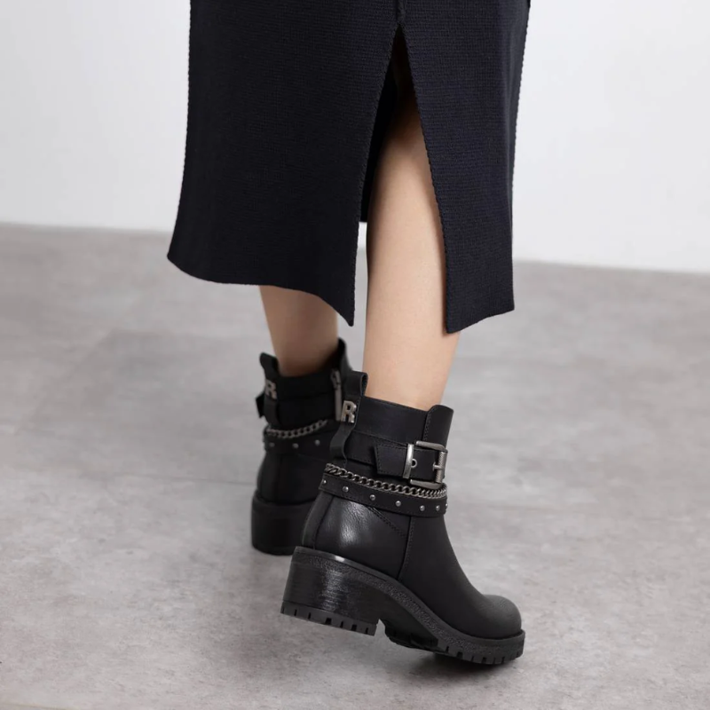 BOTIN HEBILLA CADENA NEGRO 172918