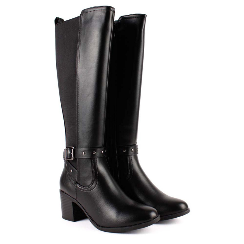 BOTA ELASTICO HEBILLA NEGRO ASY29538