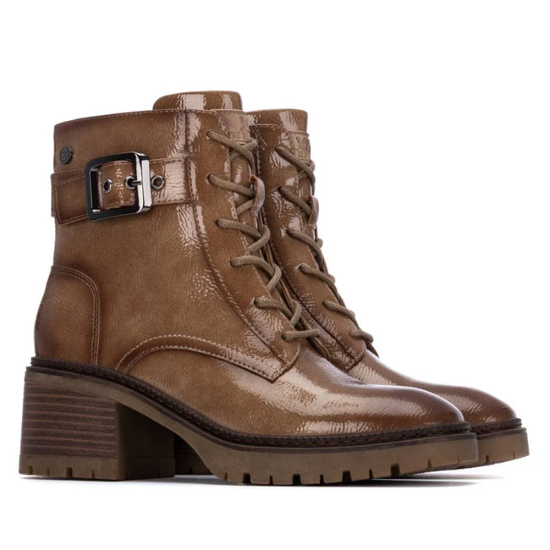 BOTIN CORDONES CHAROL BEIGE 144275