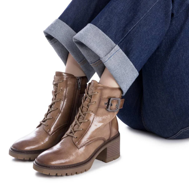 BOTIN CORDONES CHAROL BEIGE 144275