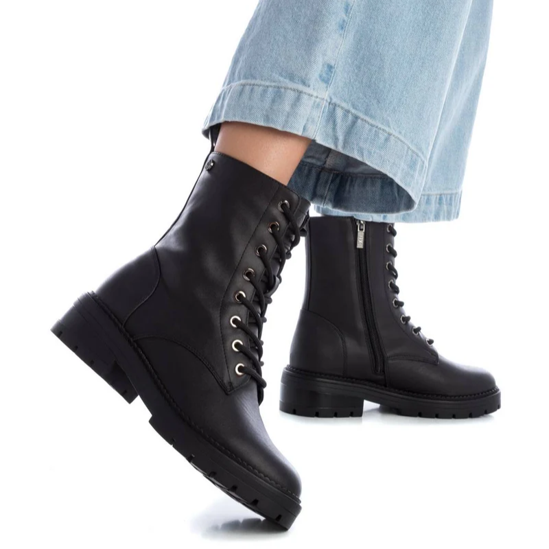 BOTA MILITAR CORDONES NEGRO 143094