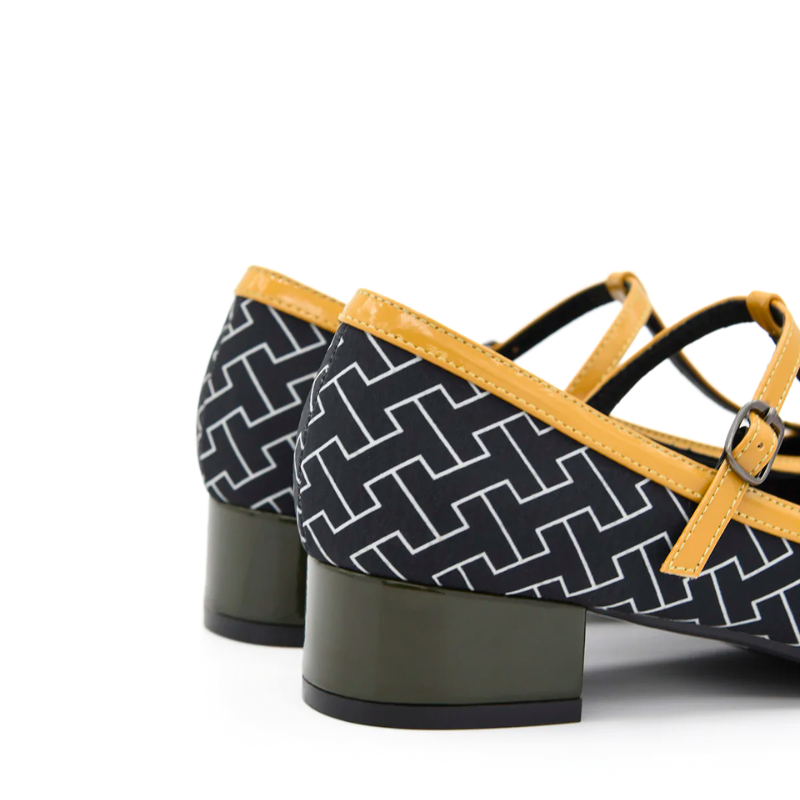 SALON GEO VERDE MOSTAZA 597K042