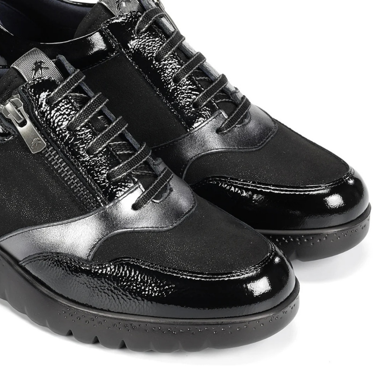 CASUAL CUÑA ELASTICOS NEGRO F2248