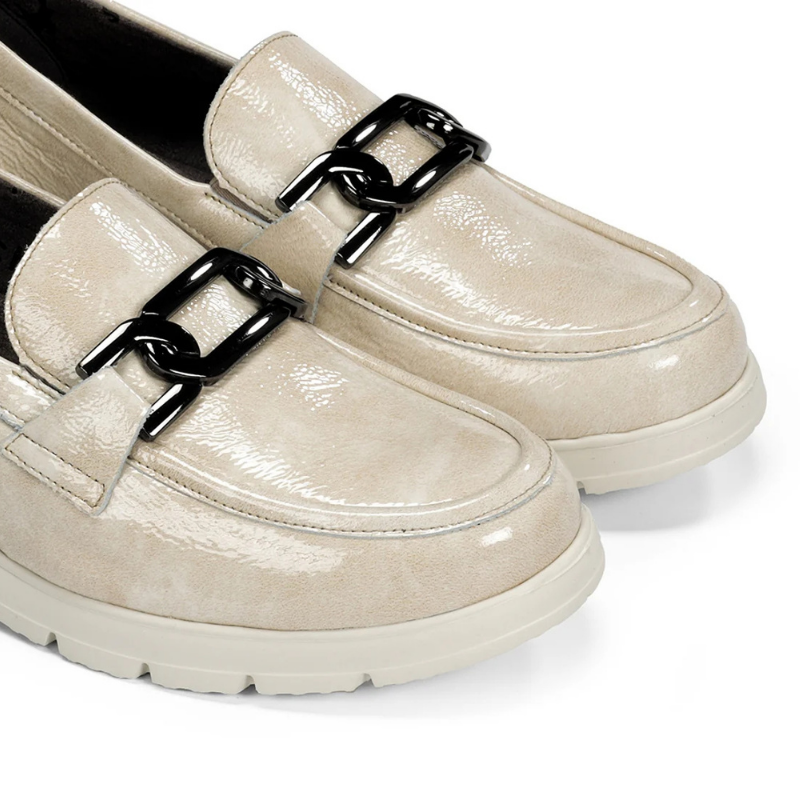MOCASIN CADENA BEIGE F1794