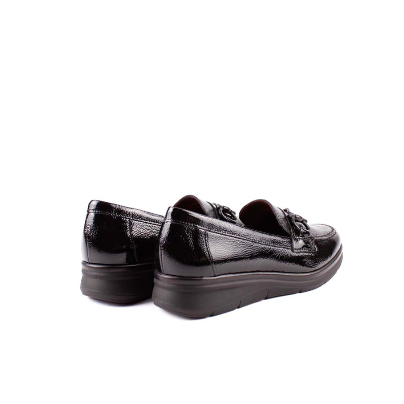 MOCASIN CHAROL APLIQUE NEGRO 10701