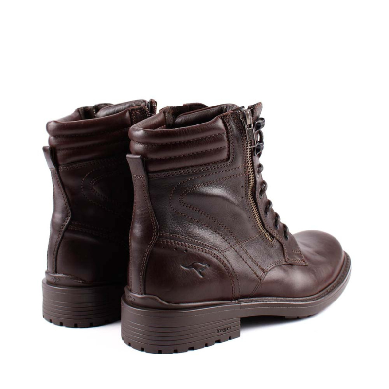 BOTIN MOTORISTA CREMALLERA MARRON 967