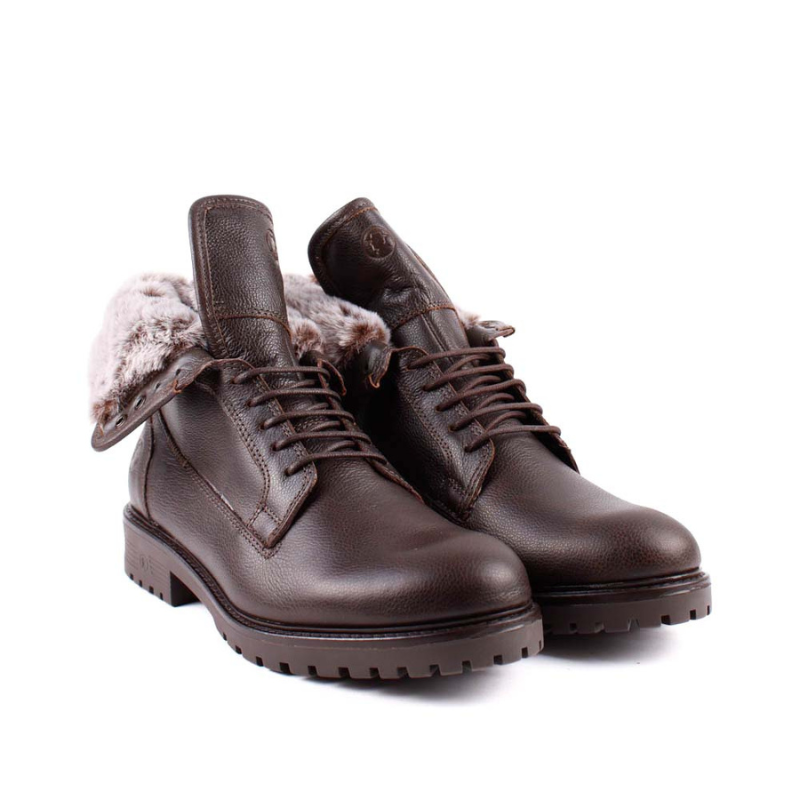 BOTIN PELO CORDON MARRON C307