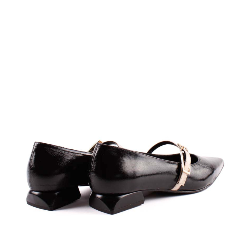 SALON TIRA HEBILLA  NEGRO BEIGE 2718