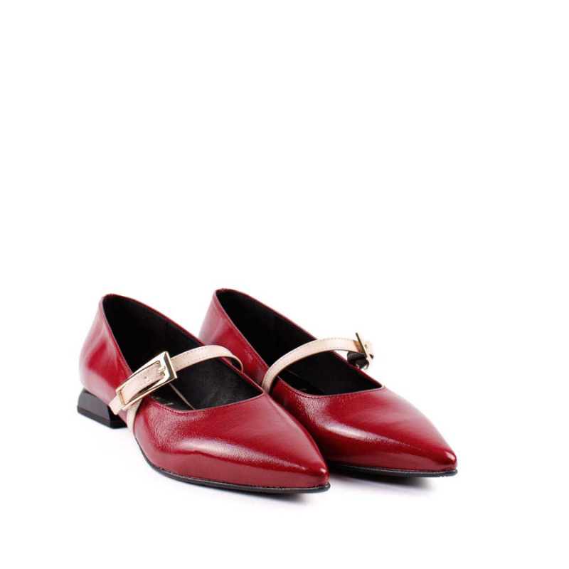 SALON TIRA HEBILLA CEREZA BEIGE 2718