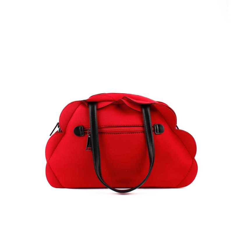 BOLSO FLOR ROJO