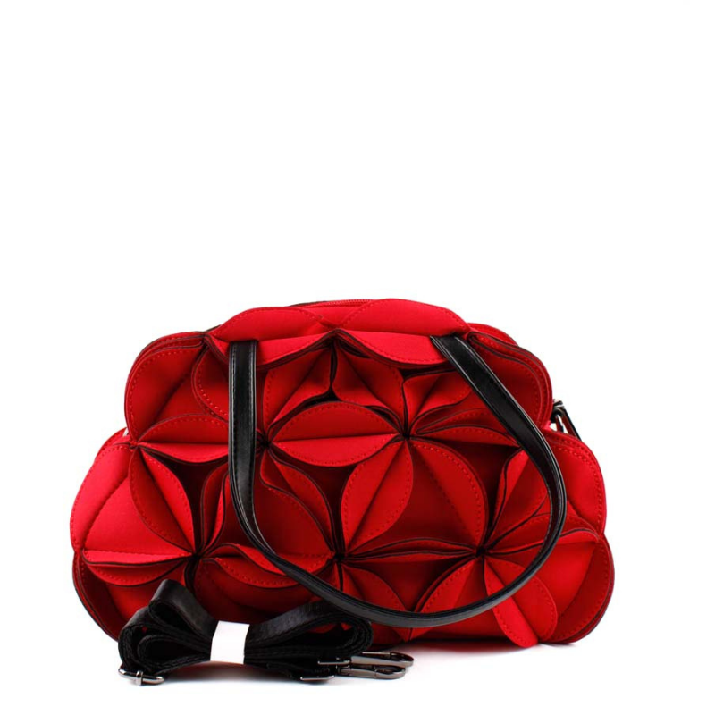 BOLSO FLOR ROJO