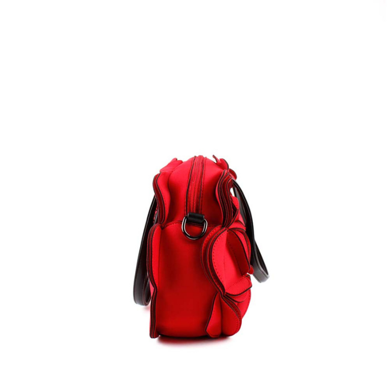 BOLSO FLOR ROJO
