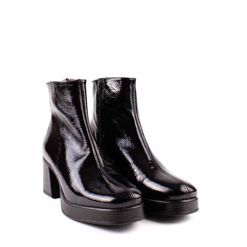 BOTIN PLATAFORMA CHAROL NEGRO 6412