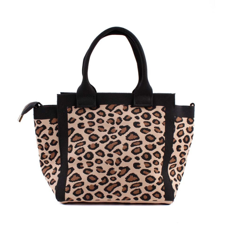 BOLSO TEJIDO LEOPARDO