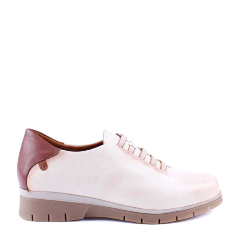 CASUAL ELASTICOS CUÑA BEIGE 2385