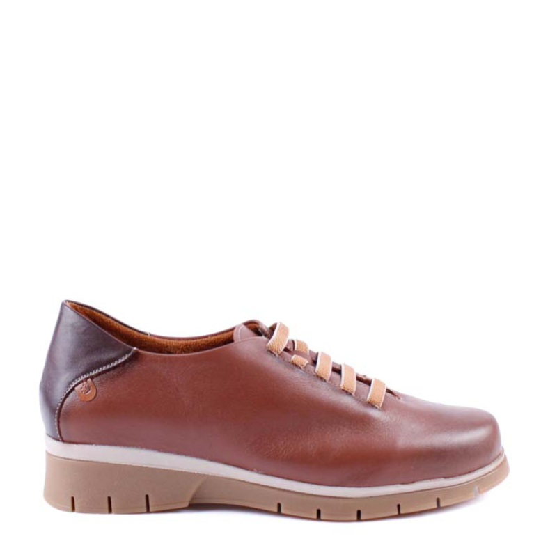 CASUAL ELASTICOS CUÑA CUERO 2385