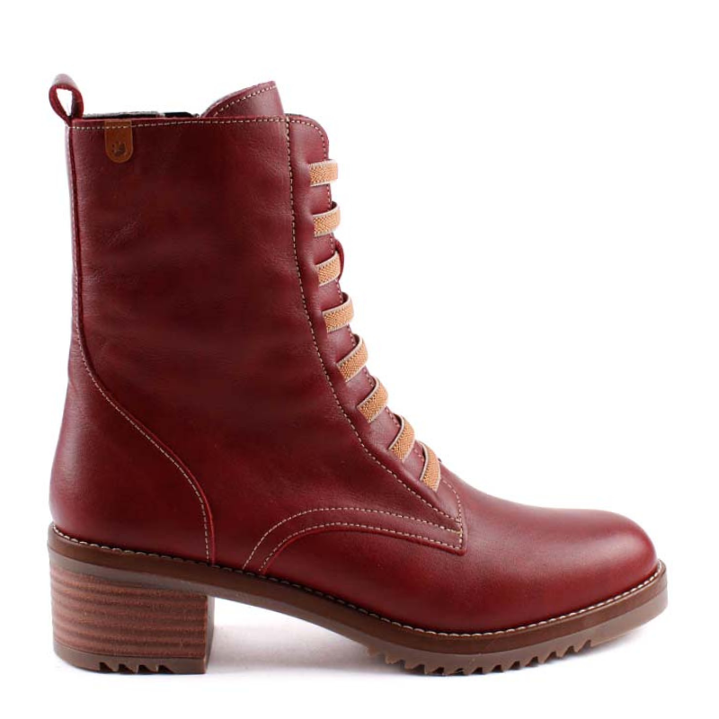 BOTIN ALTO ELASTICOS BURDEOS 2325