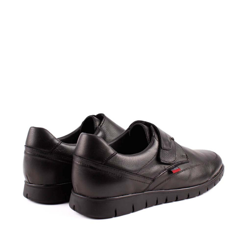 ZAPATO VELCRO PIEL NEGRO 2494