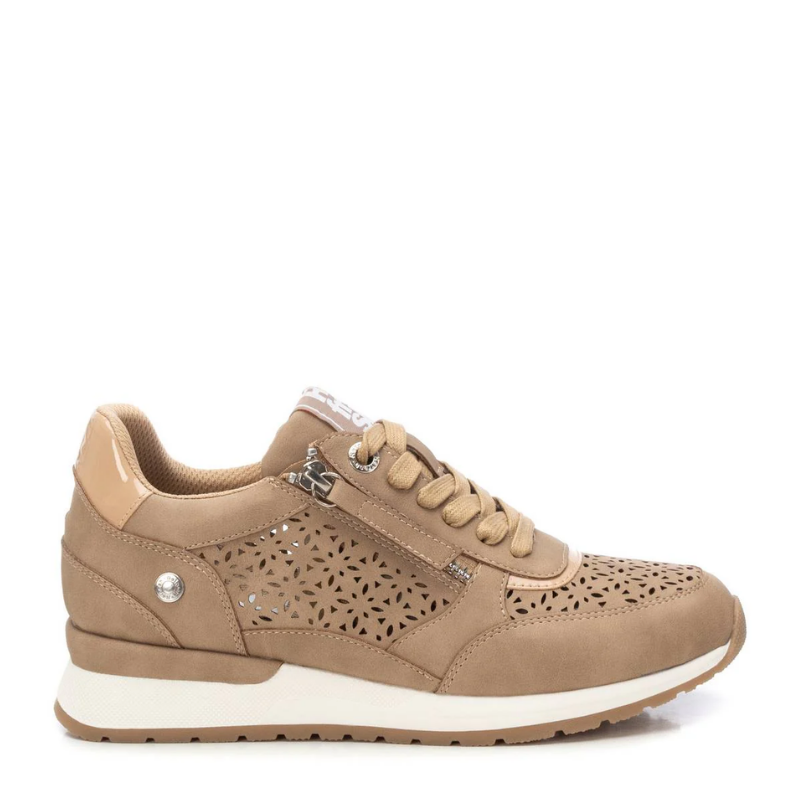 SNEAKER CALADO CREMALLERA BEIGE 172789
