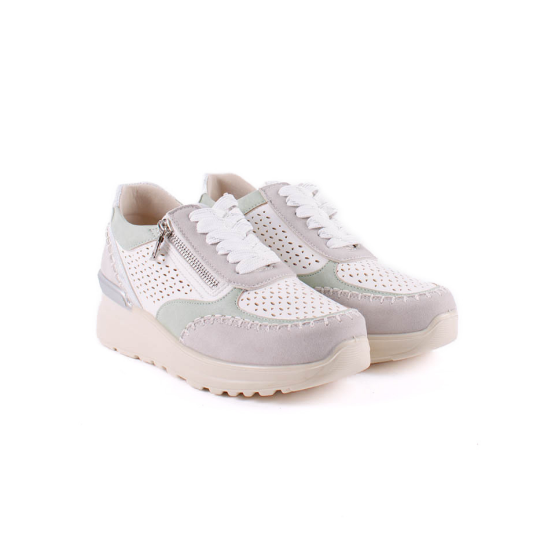 SNAKER CUÑA COSIDOS BCO HIELO AMD30001