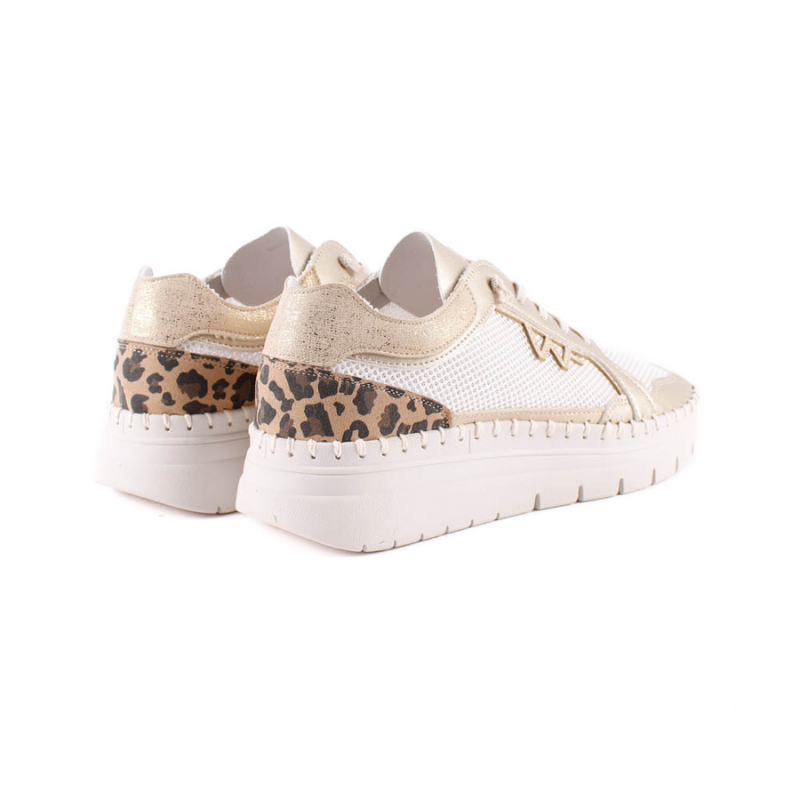 SNEAKER ELASTICOS ORO LEOPARDO 20103