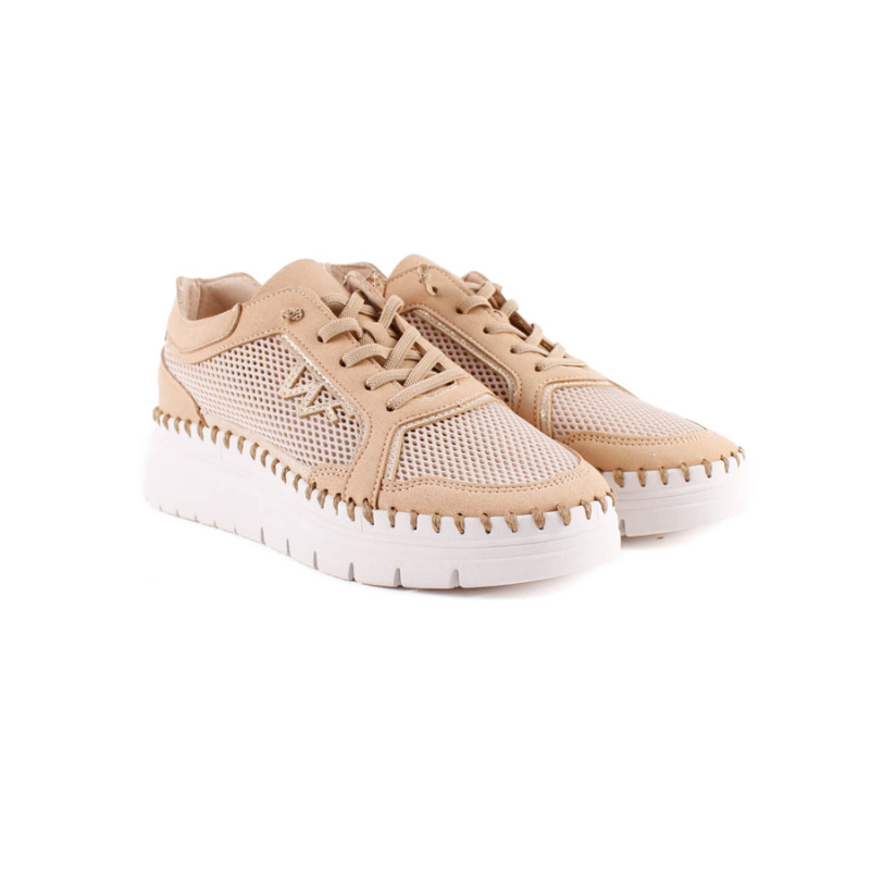SNEAKER REJILLA CAMEL 20103