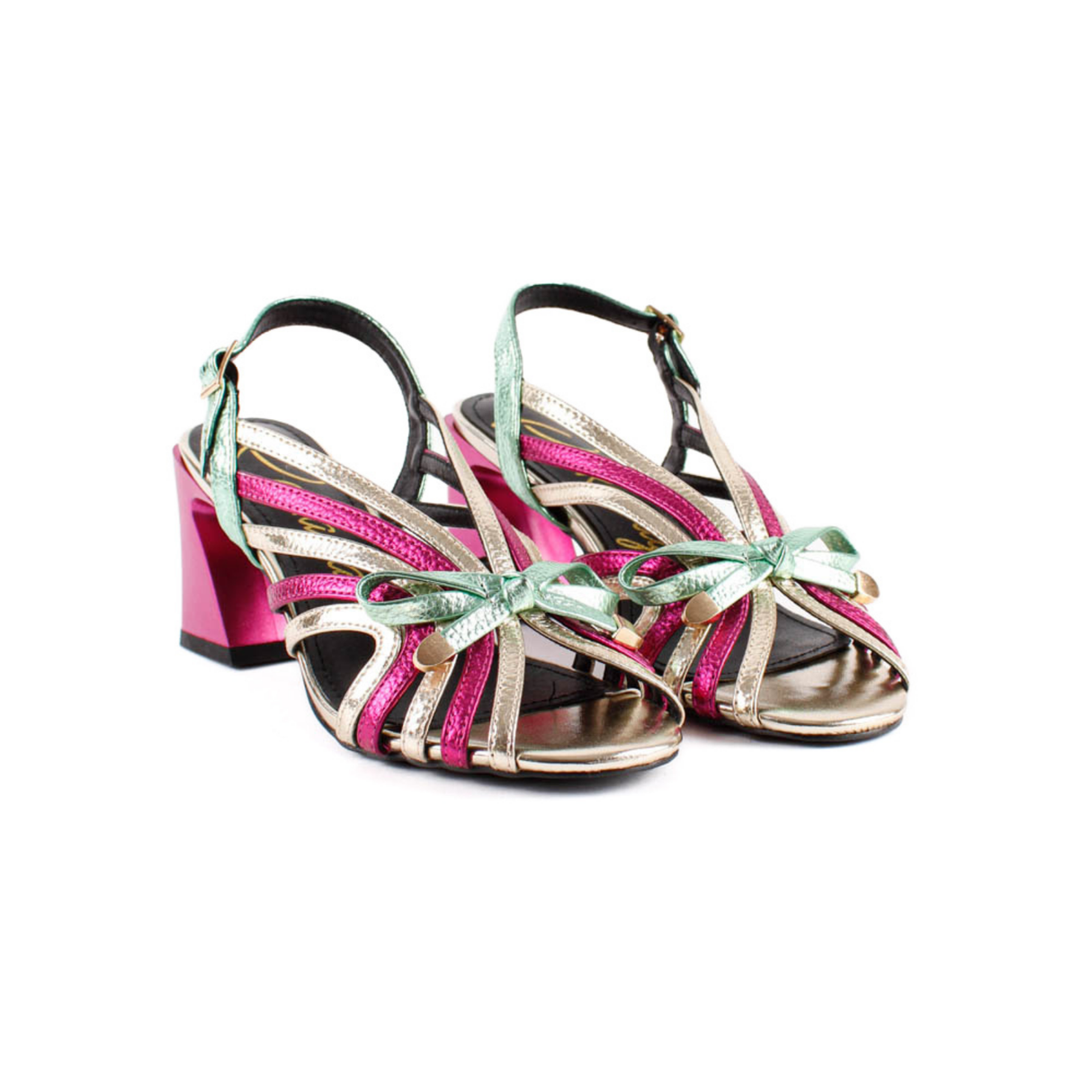 SANDALIA TIRAS LAZO FUXIA 85826B