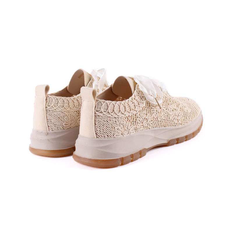 SNEAKER FLOR CROCHET BEIGE DOG30501