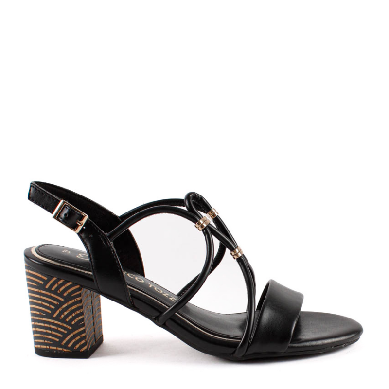 SANDALIA TIRAS NEGRO 28311