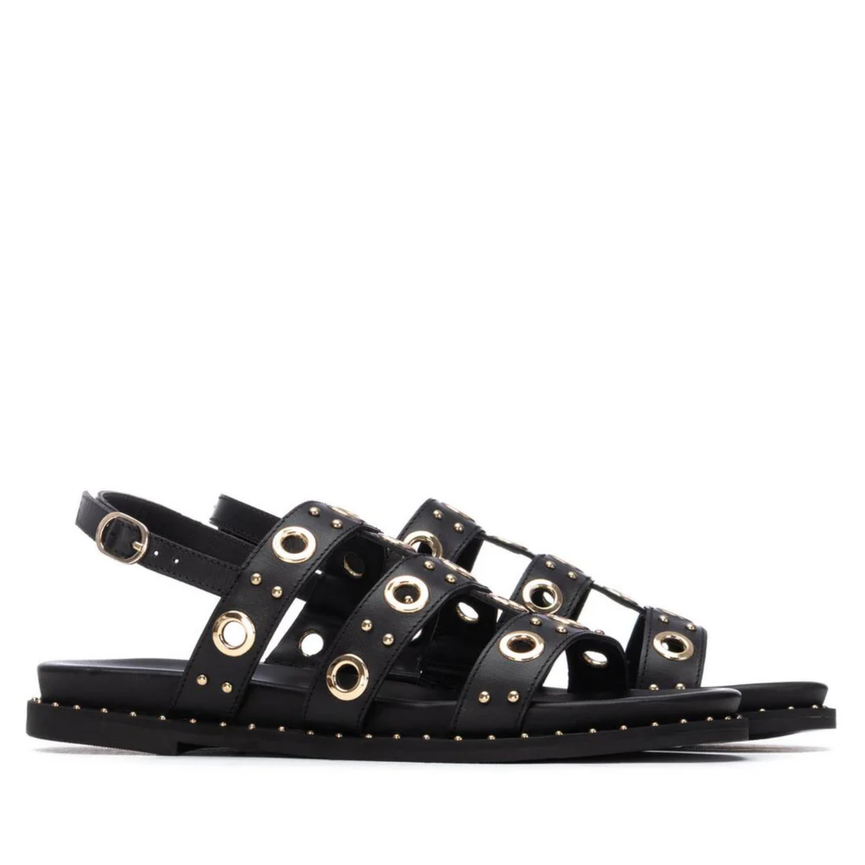 SANDALIA OJETES NEGRO 163208