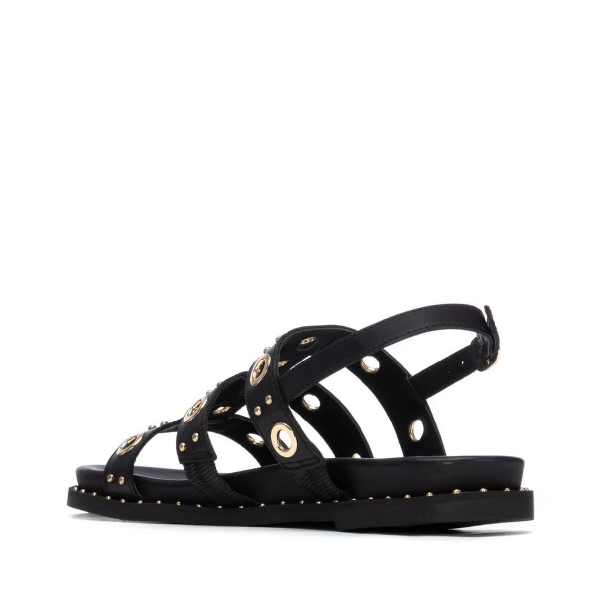 SANDALIA OJETES NEGRO 163208