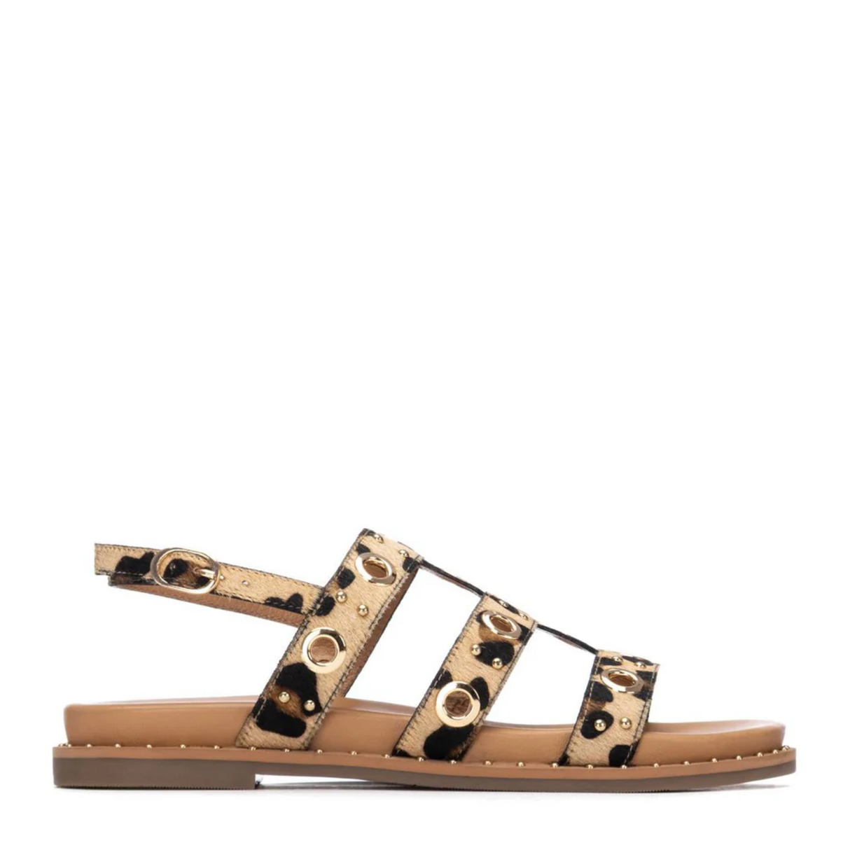 SANDALIA OJETES LEOPARDO 163208