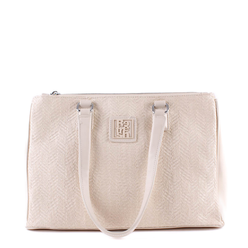 BOLSO RAFIA BEIGE