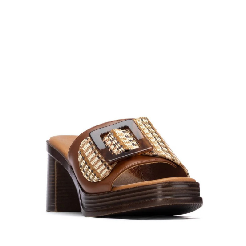 SANDALIA PALA TACON CAMEL 175028