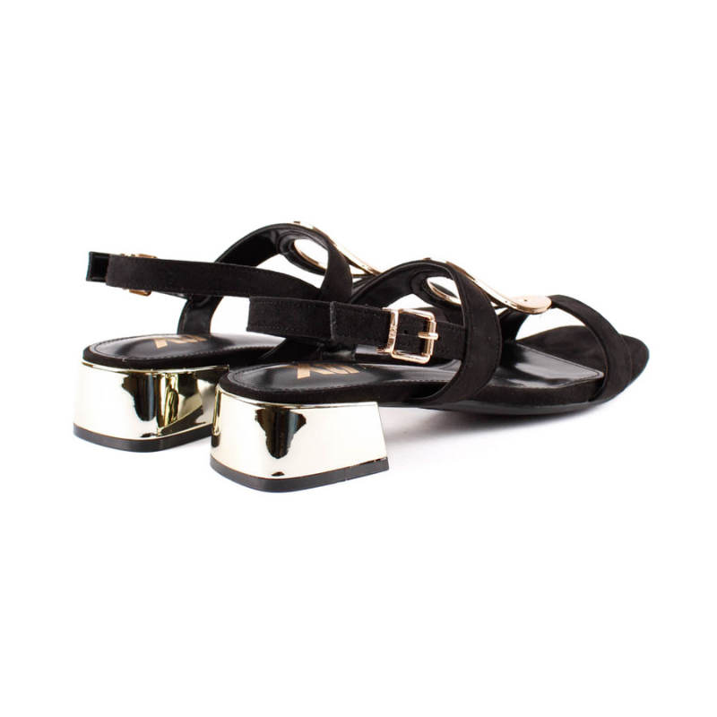 SANDALIA APLIQUE NEGRO 145493