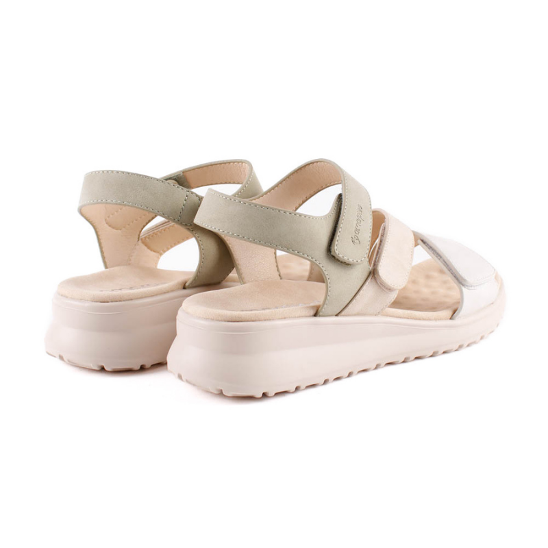 SANDALIA TRIPLE VELCRO KAKI ABZ30157