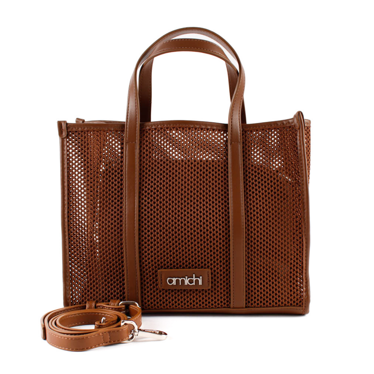 BOLSO REJILLA CUERO