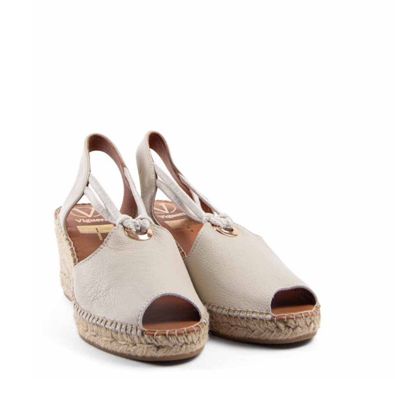 SANDALIA YUTE ELASTICOS VAINILLA 2143