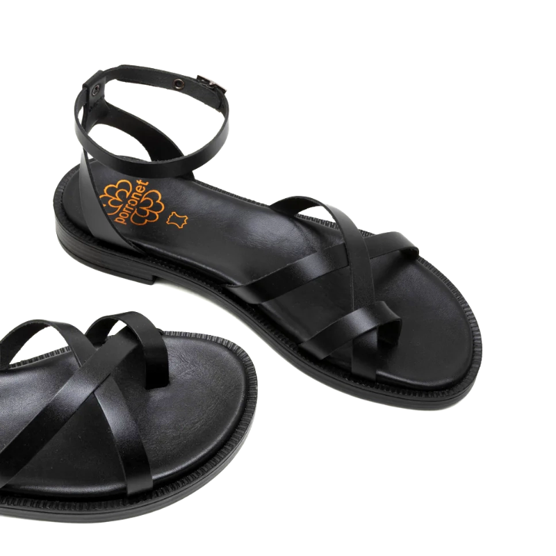 SANDALIA DEDO NEGRO 3230