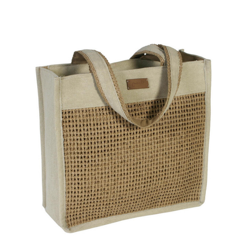 SHOPPER REJILLA BEIGE