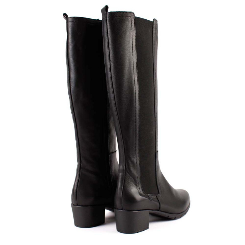 BOTA CAÑA ELASTICO NEGRO 9545