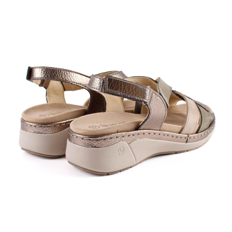 SANDALIA VELCRO COMBI VERDE 3316